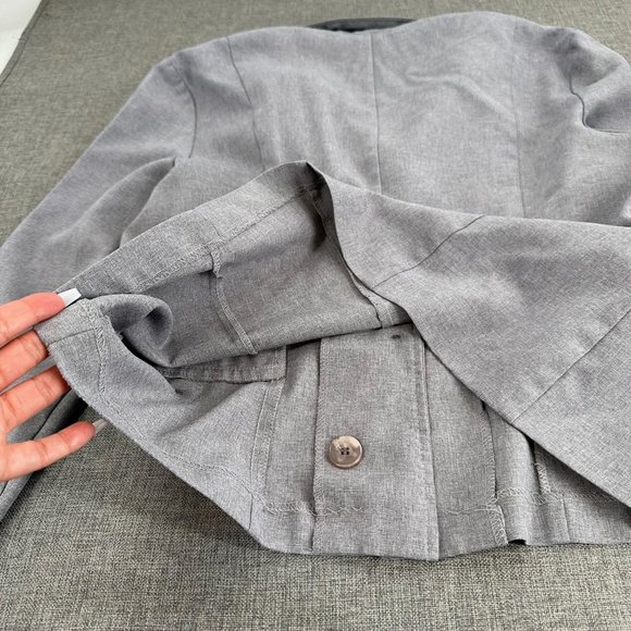 Vintage Spago Before Everything Else Blazer Lightweight Gray size 14 Buttons - Picture 14 of 15